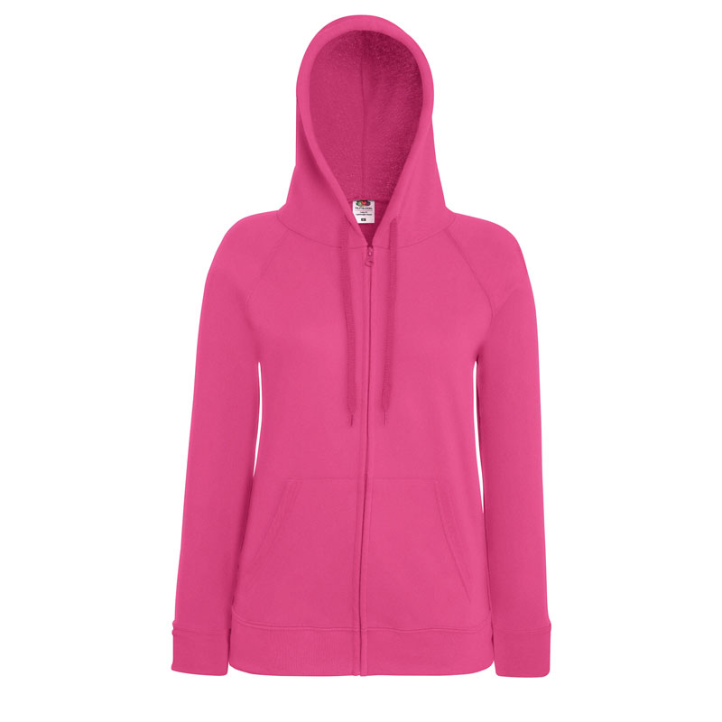 Lightweight Hooded Sweat Jacket Lady-Fit