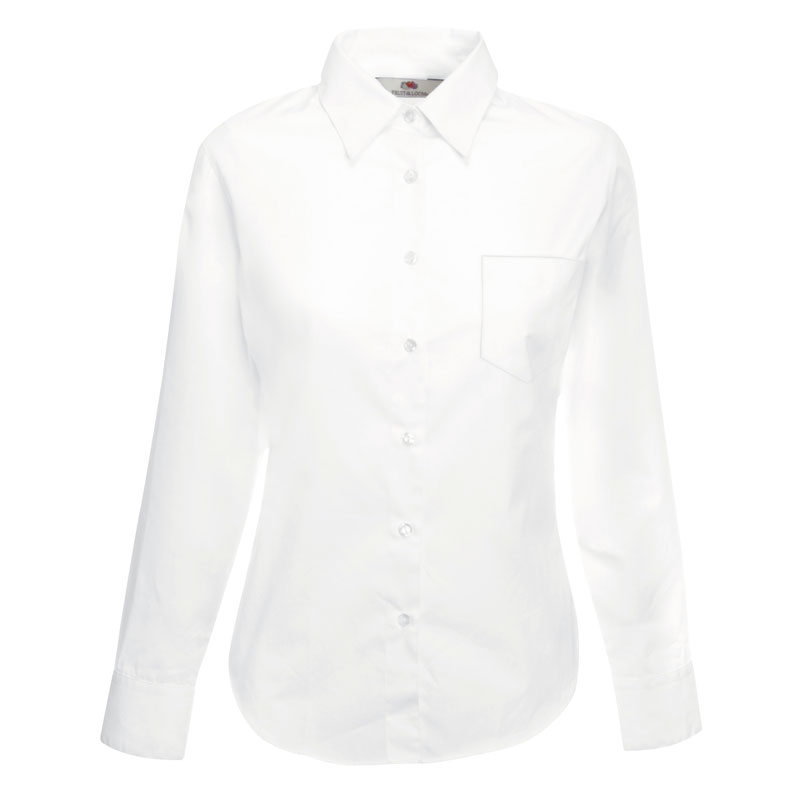 Poplin Bluse - Langarm