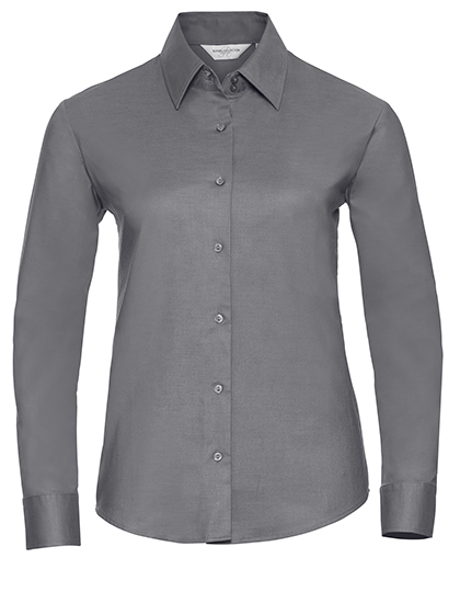 Klassische Oxford Langarm-Bluse